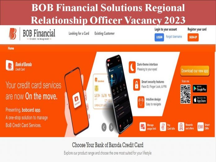 BOB Financial Solutions Regional Relationship Officer Vacancy 2023