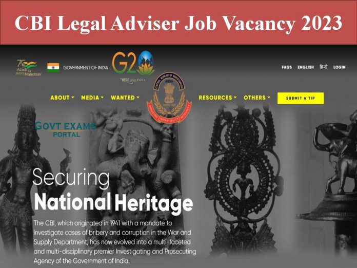 CBI Legal Adviser Job Vacancy 2023