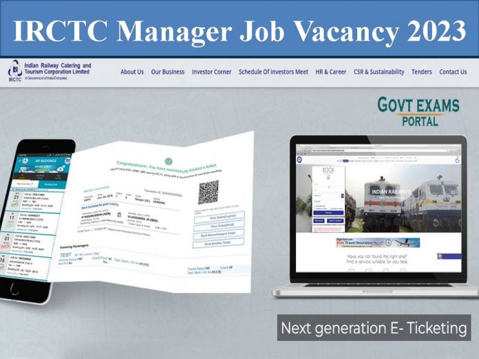 IRCTC Manager Job Vacancy 2023