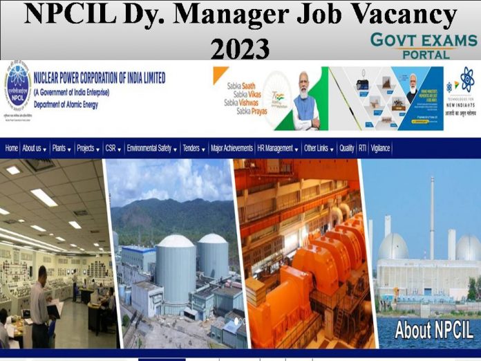 NPCIL Dy. Manager Job Vacancy 2023