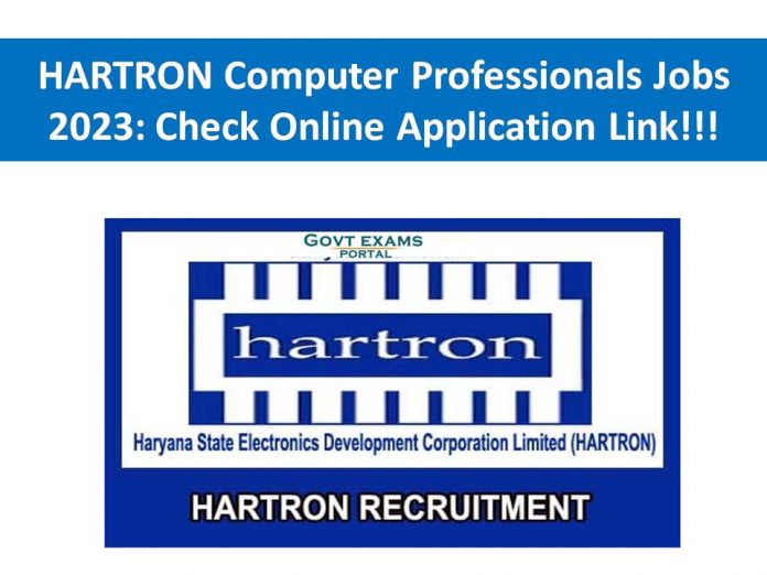 HARTRON Computer Professionals Jobs 2023: Check Online Application Link!!!