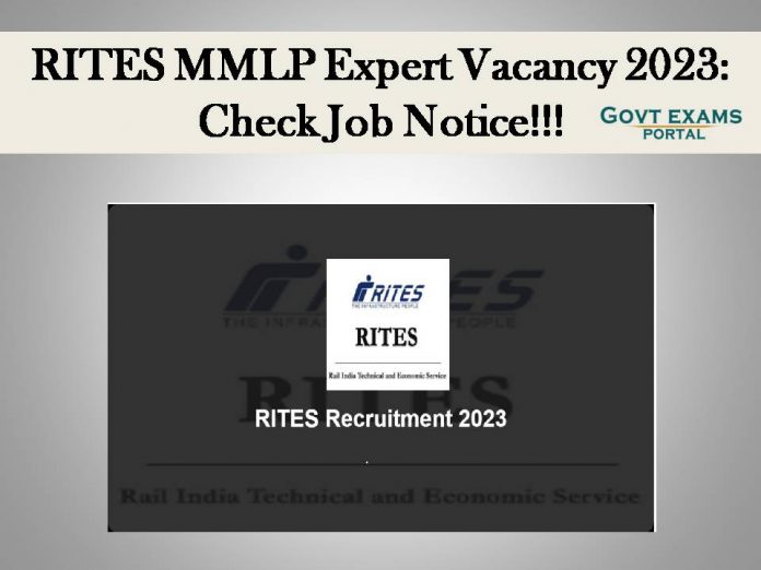 RITES MMLP Expert Vacancy 2023: Check Job Notice!!!