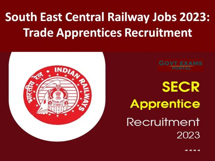 South East Central Railway Jobs 2023: Trade Apprentices Recruitment – Check to Apply Online!!!