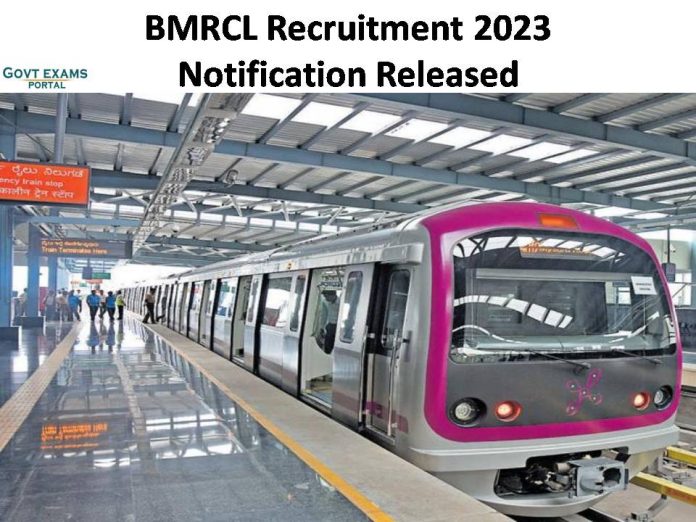 BMRCL Recruitment 2023 Notification Released | Get Remuneration Rs. 1, 65,000/-!!!
