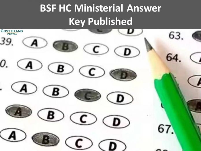 BSF HC Ministerial Answer Key Published | Get ASI (Steno) Objection Date and Other Details Here!!!!