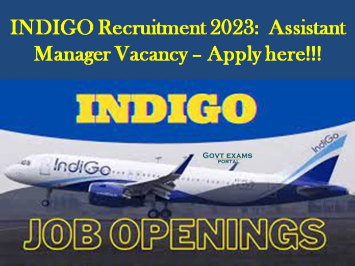 INDIGO Recruitment 2023:  Assistant Manager Vacancy – Apply here!!!