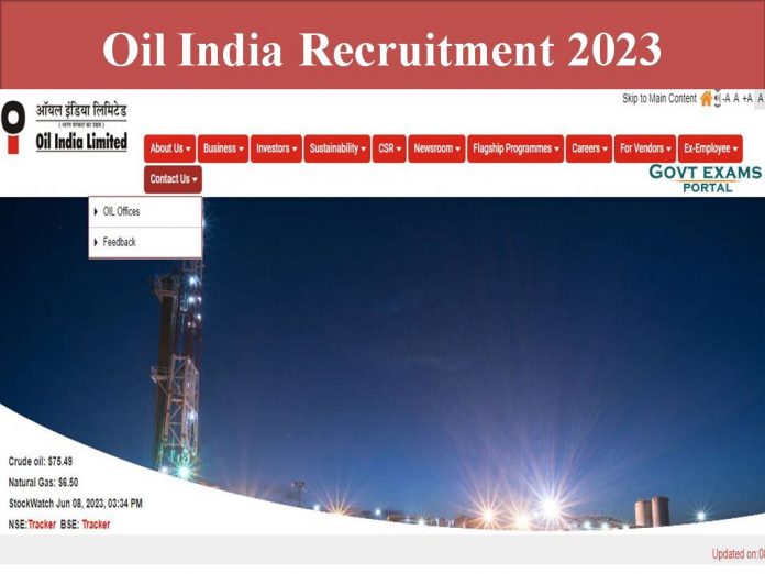 Oil India Recruitment 2023
