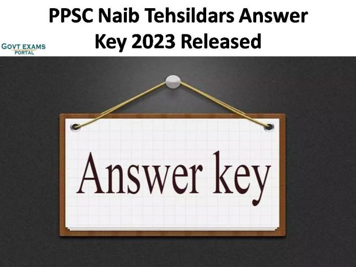 PPSC Naib Tehsildars Answer Key 2023 Released | Download Exam Question Paper and Solutions Sheet!!!