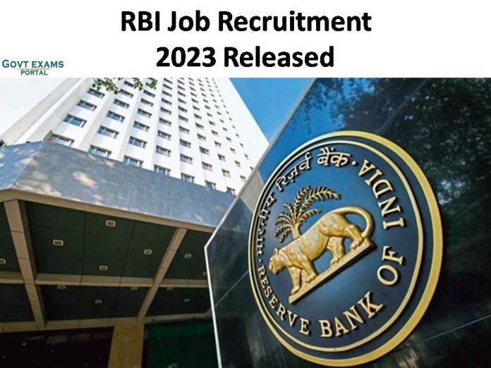 RBI Job Recruitment 2023 Released | Interview Only!!! Apply Now!!!