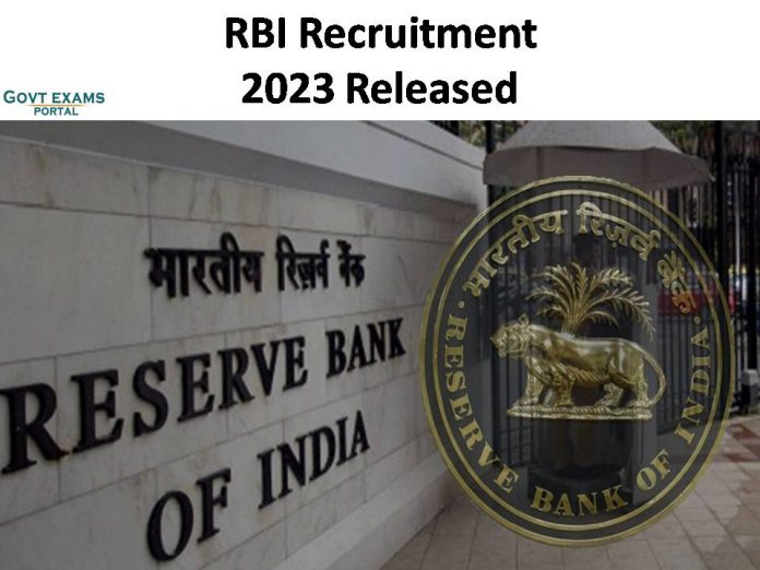 RBI Recruitment 2023 Released | 10th Pass are Eligible!!! Apply Online Now!!!