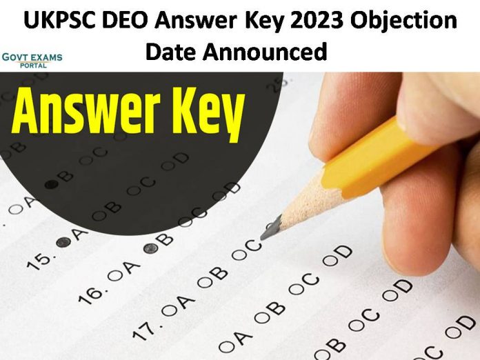 UKPSC DEO Answer Key 2023 Announced | Get Direct Objection Link!!!