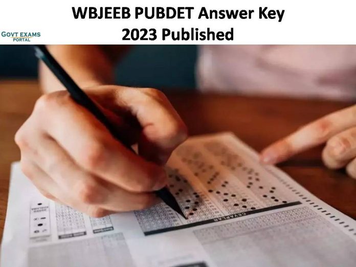 WBJEEB PUBDET Answer Key 2023| Download the Solutions Sheet Here!!!!