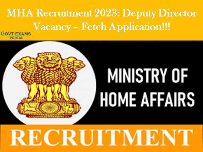 MHA Recruitment 2023: Deputy Director Vacancy – Fetch Application!!!