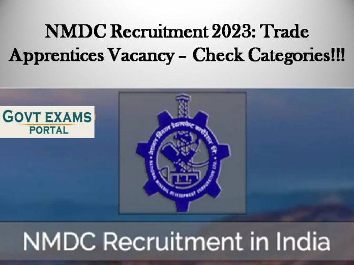NMDC Recruitment 2023: Trade Apprentices Vacancy – Check Categories!!!