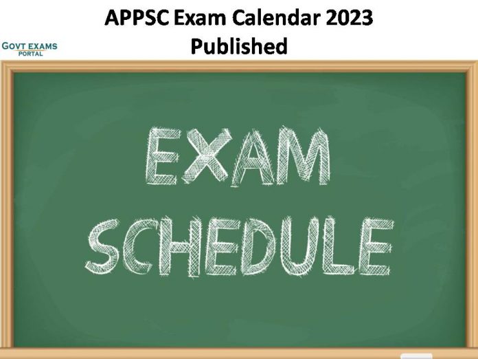 APPSC Exam Calendar 2023 Published | Check Exams Dates, Time and Other Details!!!!