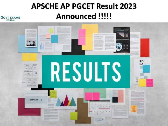 AP PGCET Result 2023 Announced | Download APSCHE Andhra Pradesh PGECET Exam Rank Card Here!!!!