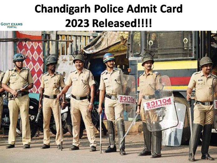 Chandigarh Police Admit Card 2023 Released | Download Constable Executive Exam Hall Ticket Here!!!!