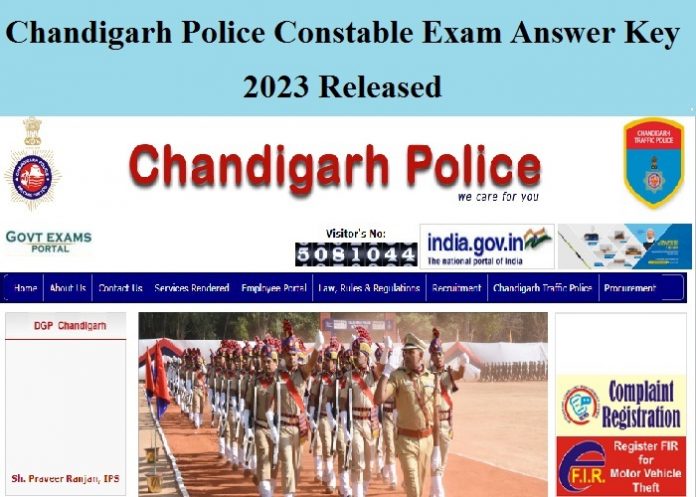 Chandigarh Police Constable Exam Answer Key 2023 Released – Check Objection Link Here!!!