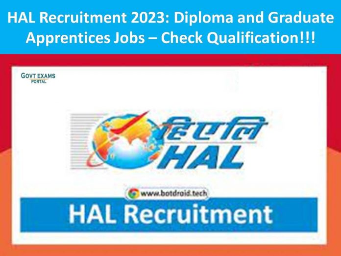 HAL Recruitment 2023: Diploma and Graduate Apprentices Jobs – Check Qualification!!!