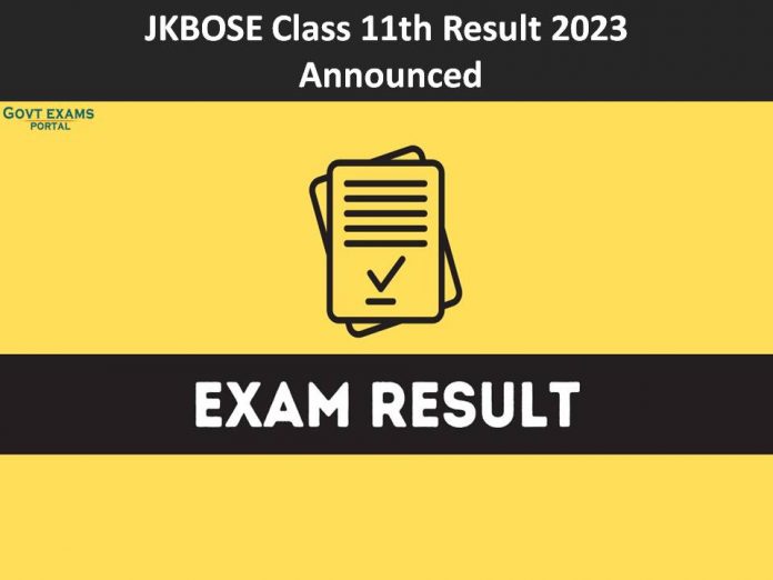 JKBOSE Class 11th Result 2023 Announced | Download Higher Secondary Part I Examination Scorecard Here!!!!!