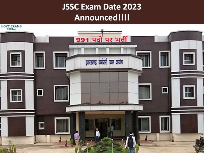JSSC Exam Date 2023 Announced| Check PGTTCE/ JGGLCCE / JMSCCE Examination Dates Here!!!!