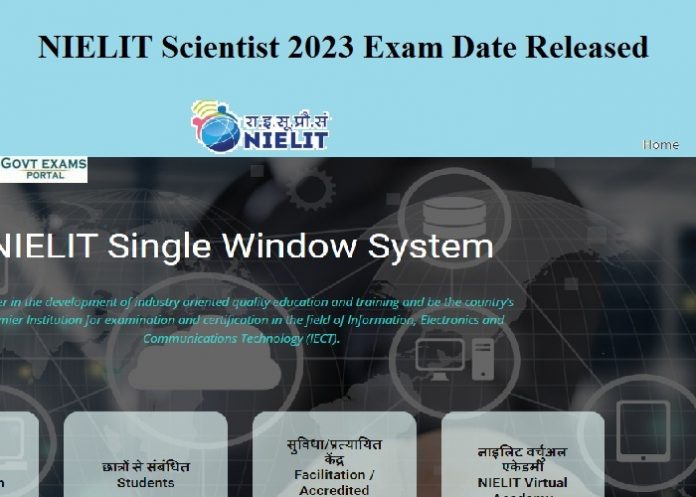 NIELIT Scientist 2023 Exam Date Released – Check Technical Assistant and Other Posts Admit Card Date Here!!!