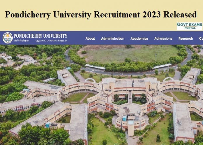 Pondicherry University Recruitment 2023 Released –Project Assistant Notifcation| Check Eligibility Details Here!!! 