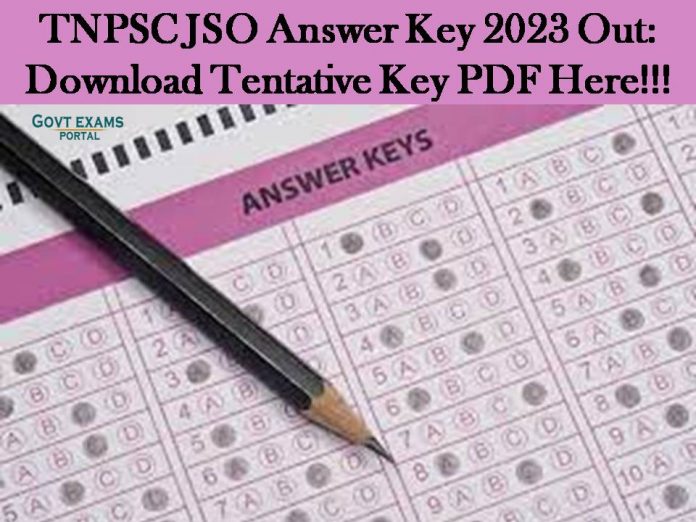 TNPSC JSO Answer Key 2023 Out: Download Tentative Key PDF Here!!!
