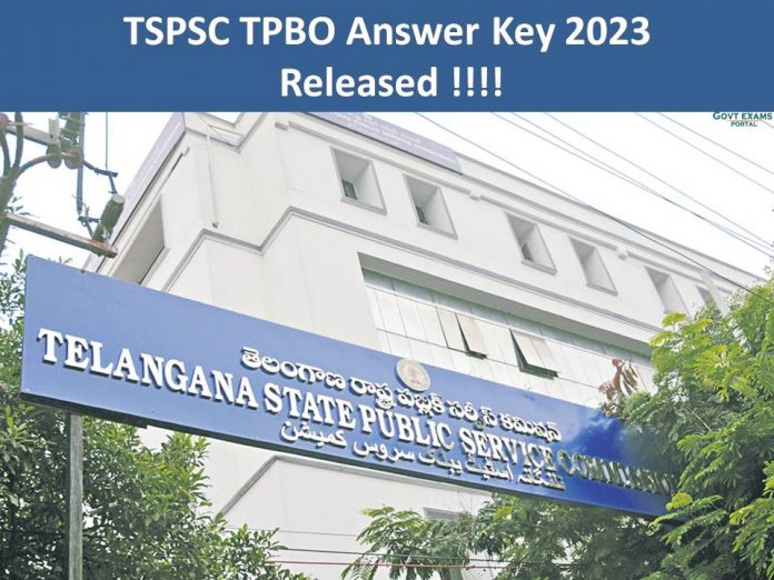 TSPSC TPBO Answer Key 2023 Released | Check Objection Dates and Download Respond Sheet Here!!!!