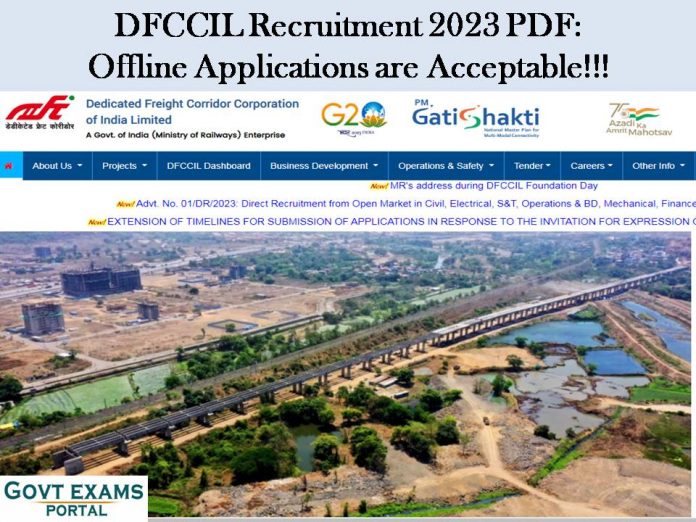 DFCCIL Recruitment 2023 PDF: Offline Applications are Acceptable!!!