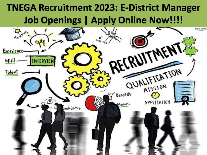 TNEGA Recruitment 2023: E-District Manager Job Openings | Apply Online Now!!!!