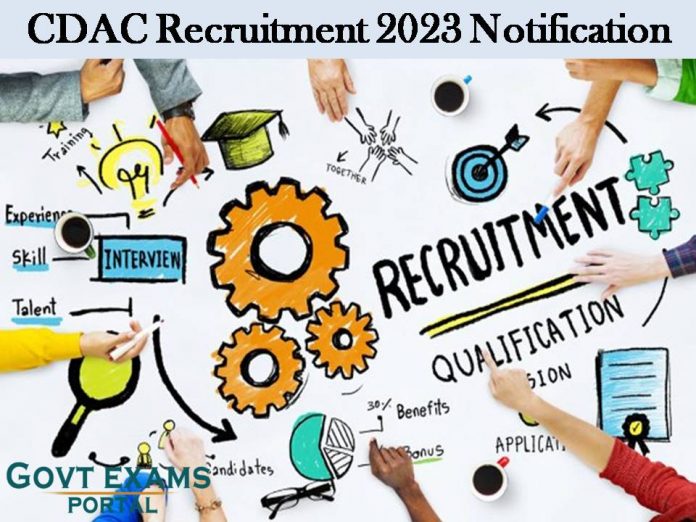 CDAC Recruitment 2023 Notification: Selection through Walk in Interview Only!!