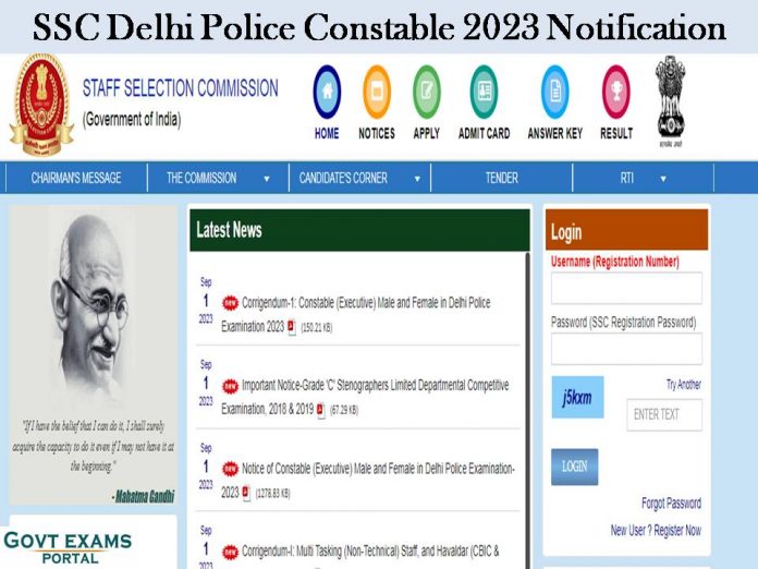 SSC Delhi Police Constable 2023 Notification:  10+2 Pass can Apply for 7547 Vacant Positions!